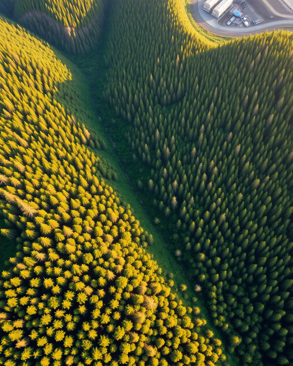 Wide-angle landscape of central Tanzanian terrain